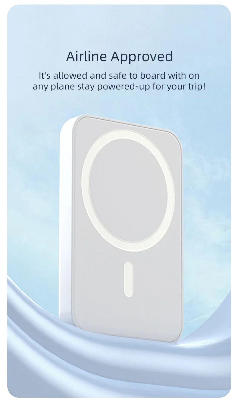 KPON 20W Magnetic Wireless Power Bank with MagSafe Compatibility