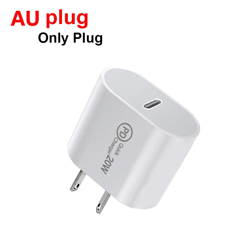 20W AU Fast Charger with USB-C PD Support