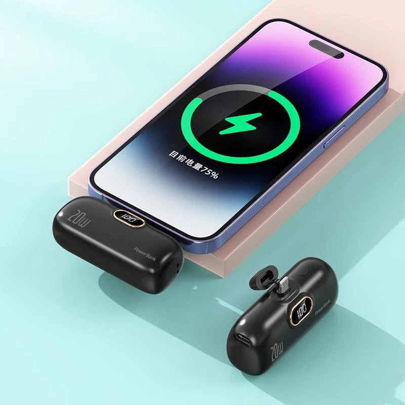 Xiaomi Capsule Portable Power Bank with Wireless Charging - 30000mAh Capacity