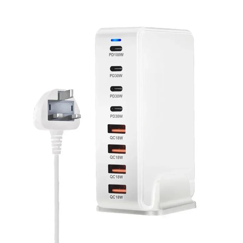 240W GaN Desktop Charging Station with 8 Ports