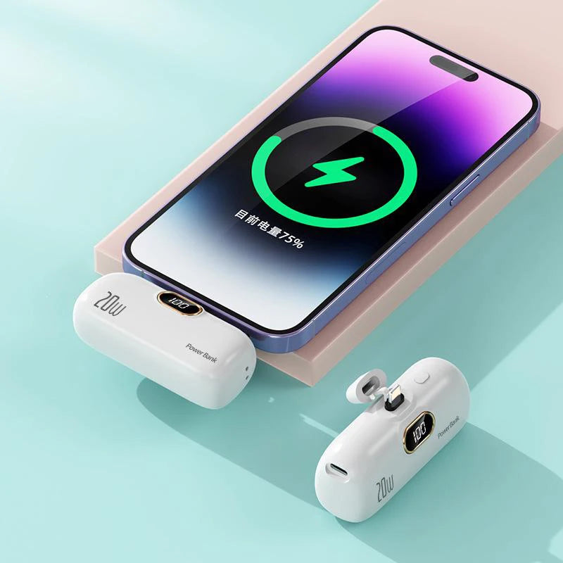 Xiaomi Capsule Portable Power Bank with Wireless Charging - 30000mAh Capacity