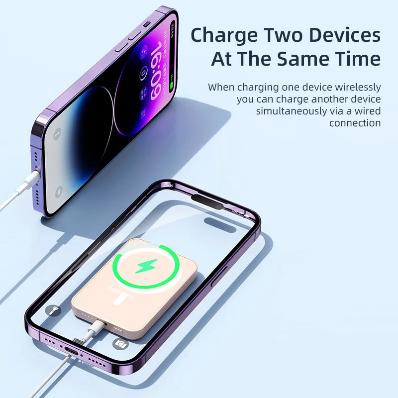 KPON 20W Magnetic Wireless Power Bank with MagSafe Compatibility
