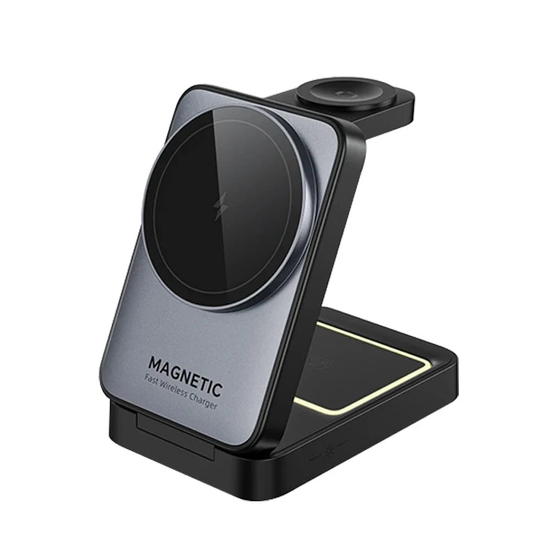 3 in 1 Magnetic Wireless Charging Stand for iPhone, Apple Watch & AirPods