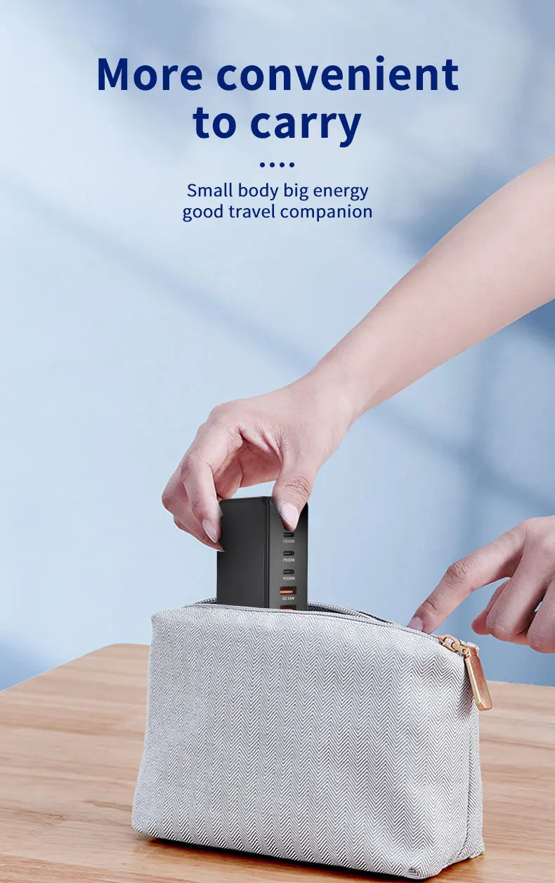 120W GaN 6-Port Fast Charging Hub with PD Support