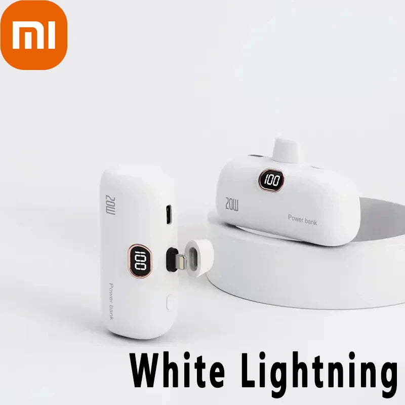 Xiaomi Capsule Portable Power Bank with Wireless Charging - 30000mAh Capacity
