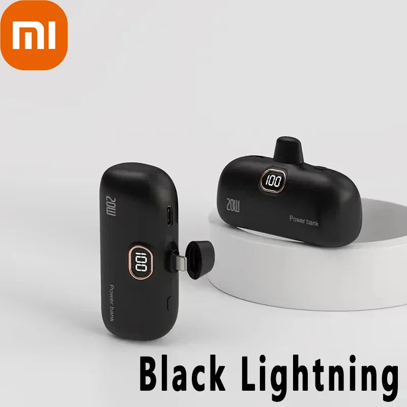 Xiaomi Capsule Portable Power Bank with Wireless Charging - 30000mAh Capacity