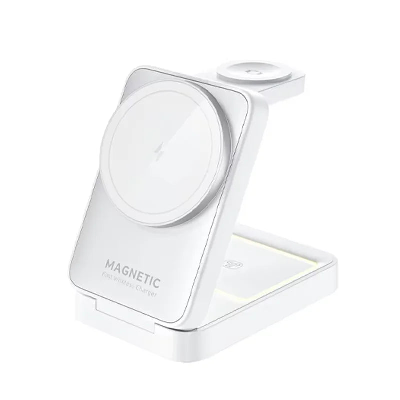 3 in 1 Magnetic Wireless Charging Stand for iPhone, Apple Watch & AirPods