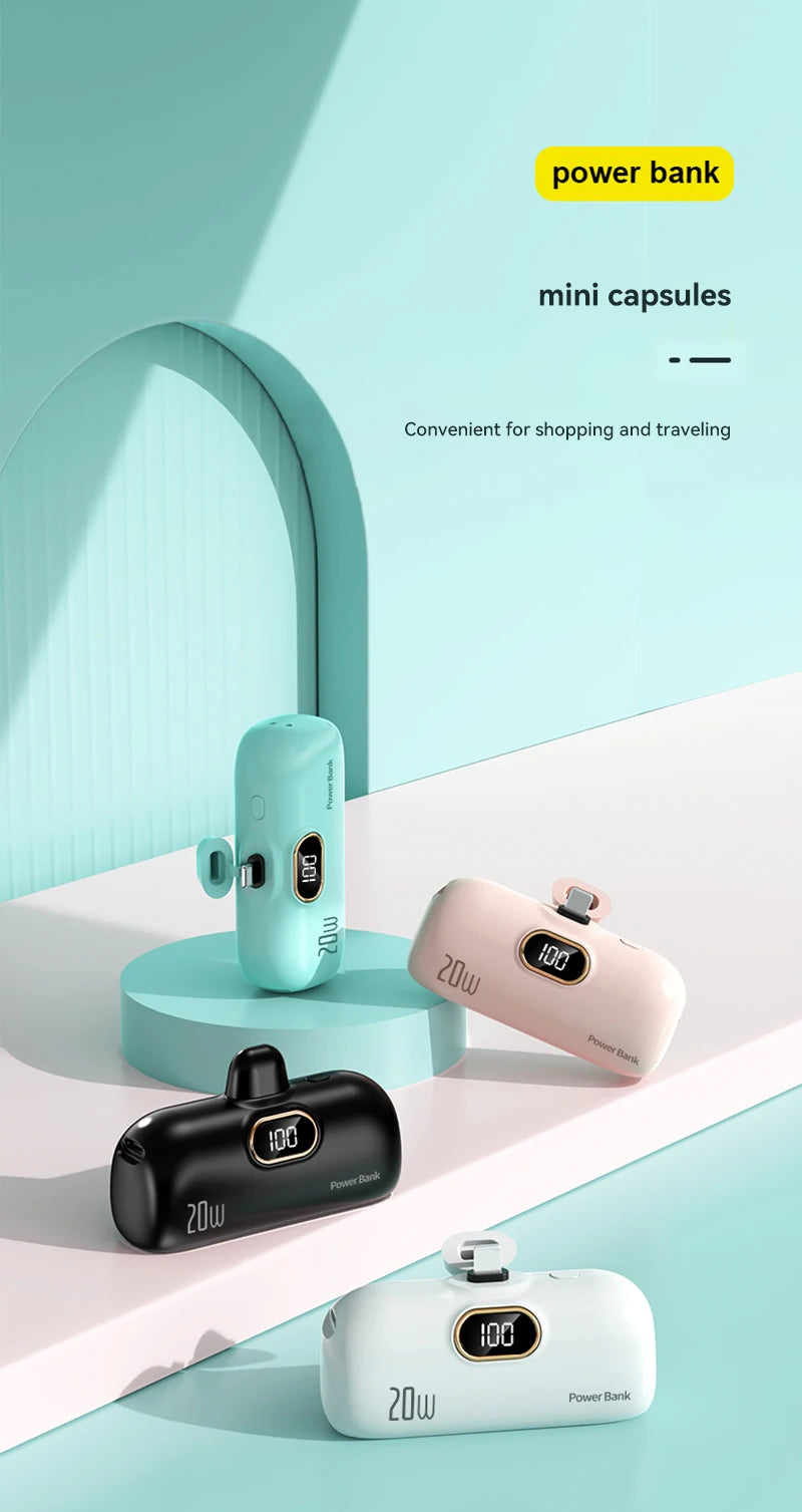 Xiaomi Capsule Portable Power Bank with Wireless Charging - 30000mAh Capacity