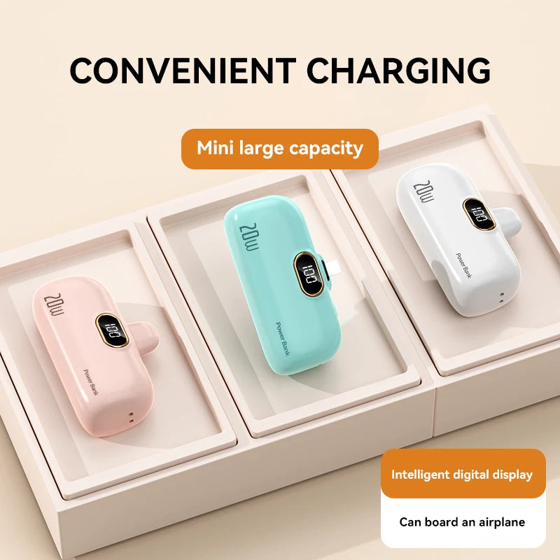 Xiaomi Capsule Portable Power Bank with Wireless Charging - 30000mAh Capacity