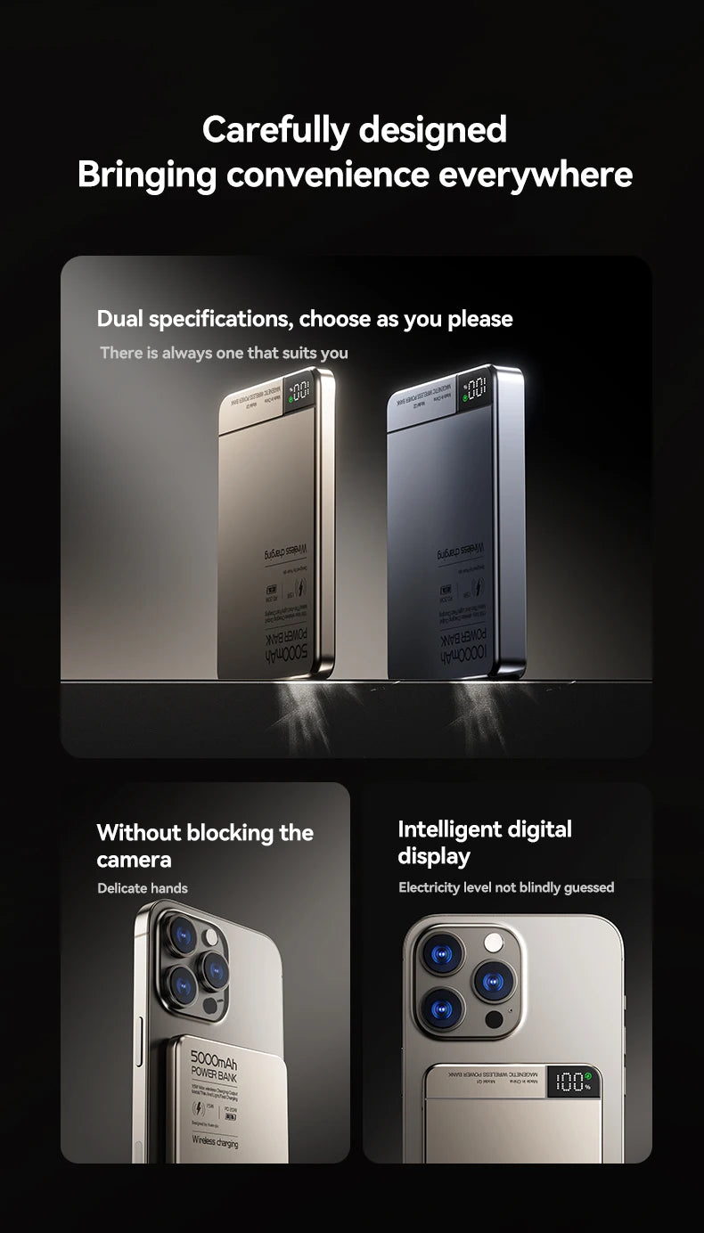 Xiaomi 10000mAh Magnetic Wireless Power Bank with Fast Charging