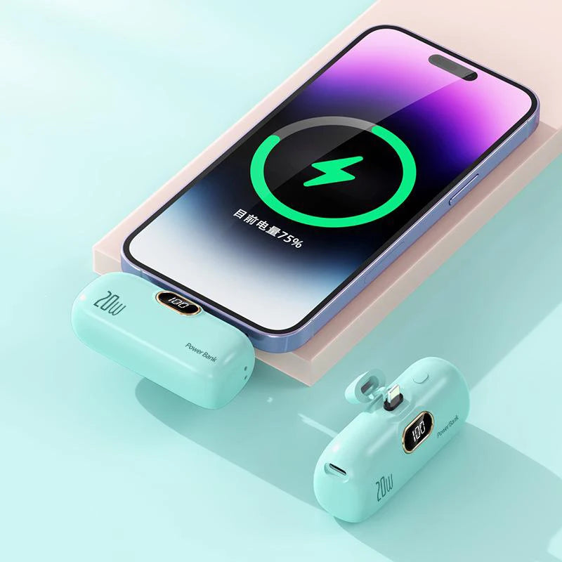 Xiaomi Capsule Portable Power Bank with Wireless Charging - 30000mAh Capacity