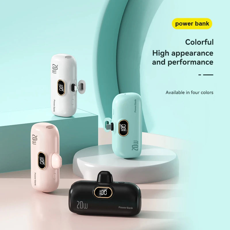 Xiaomi Capsule Portable Power Bank with Wireless Charging - 30000mAh Capacity