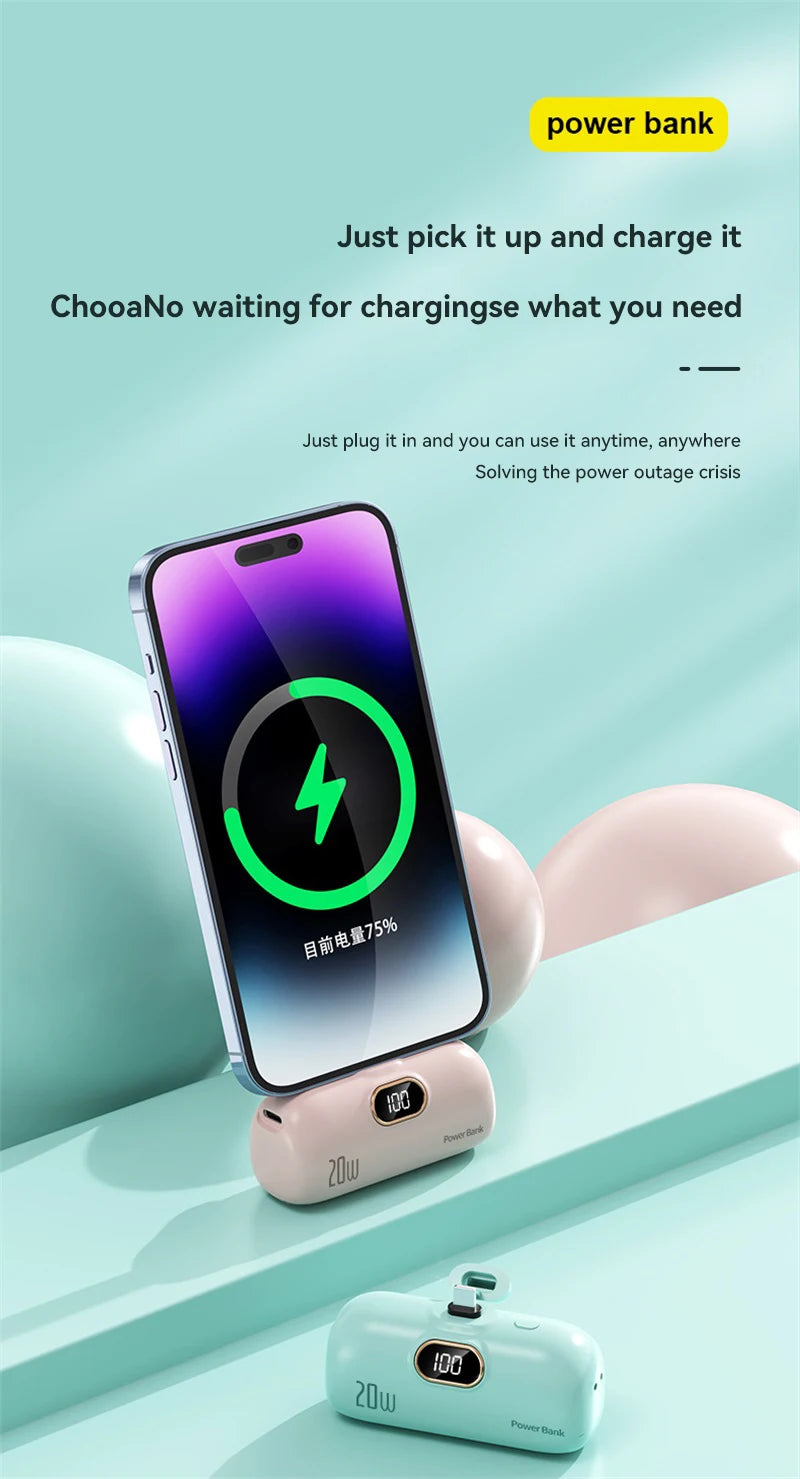 Xiaomi Capsule Portable Power Bank with Wireless Charging - 30000mAh Capacity