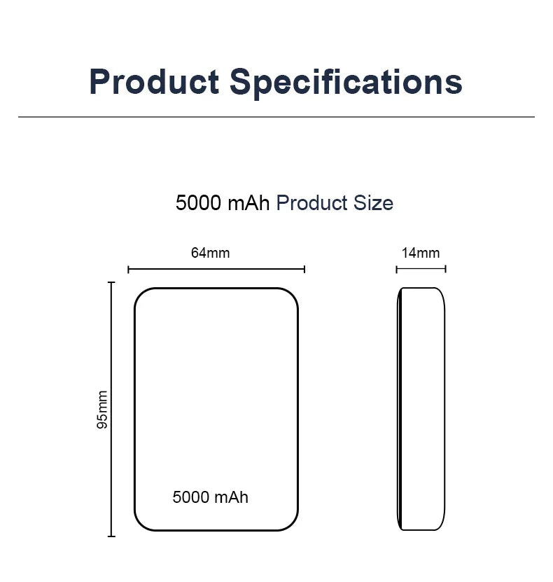 KPON 20W Magnetic Wireless Power Bank with MagSafe Compatibility