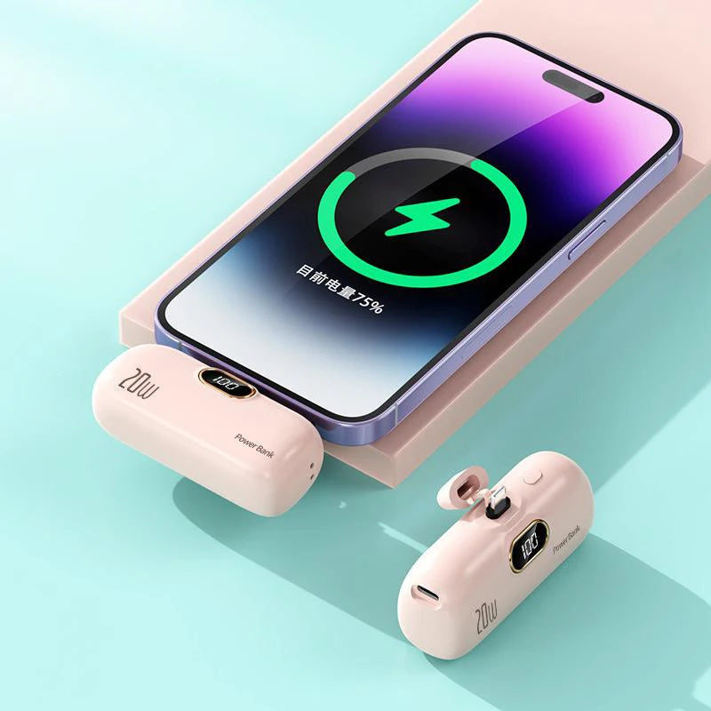 Xiaomi Capsule Portable Power Bank with Wireless Charging - 30000mAh Capacity